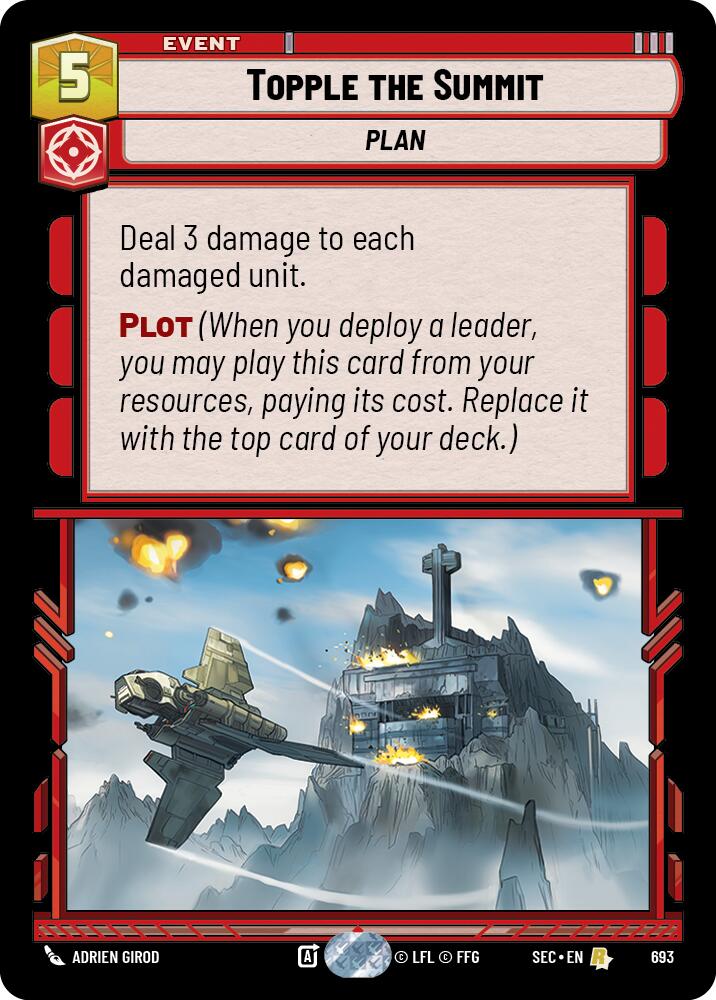Topple the Summit (693) (Foil) (693) [Secrets of Power]