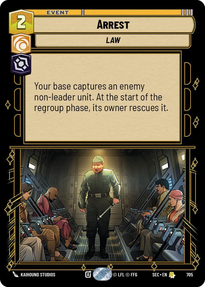 Arrest (705) (Foil) (705) [Secrets of Power]