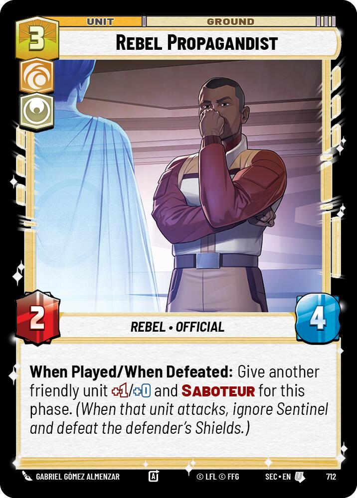 Rebel Propagandist (712) (Foil) (712) [Secrets of Power]