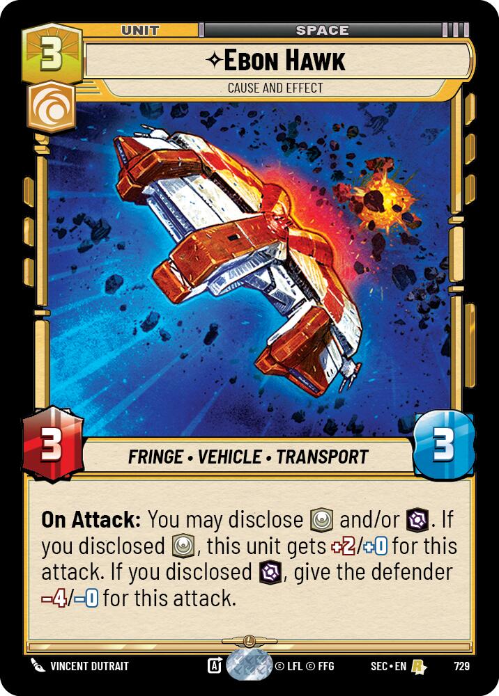 Ebon Hawk - Cause and Effect (Foil) (729) (729) [Secrets of Power]