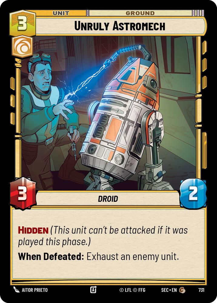 Unruly Astromech (731) (Foil) (731) [Secrets of Power]