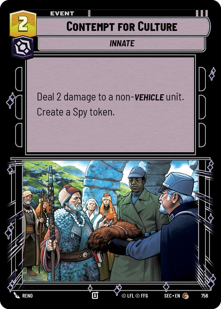 Contempt for Culture (756) (Foil) (756) [Secrets of Power]