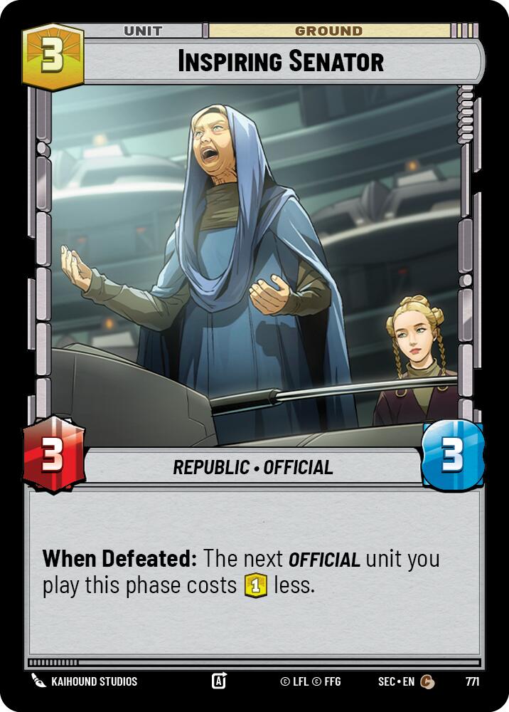 Inspiring Senator (771) (Foil) (771) [Secrets of Power]
