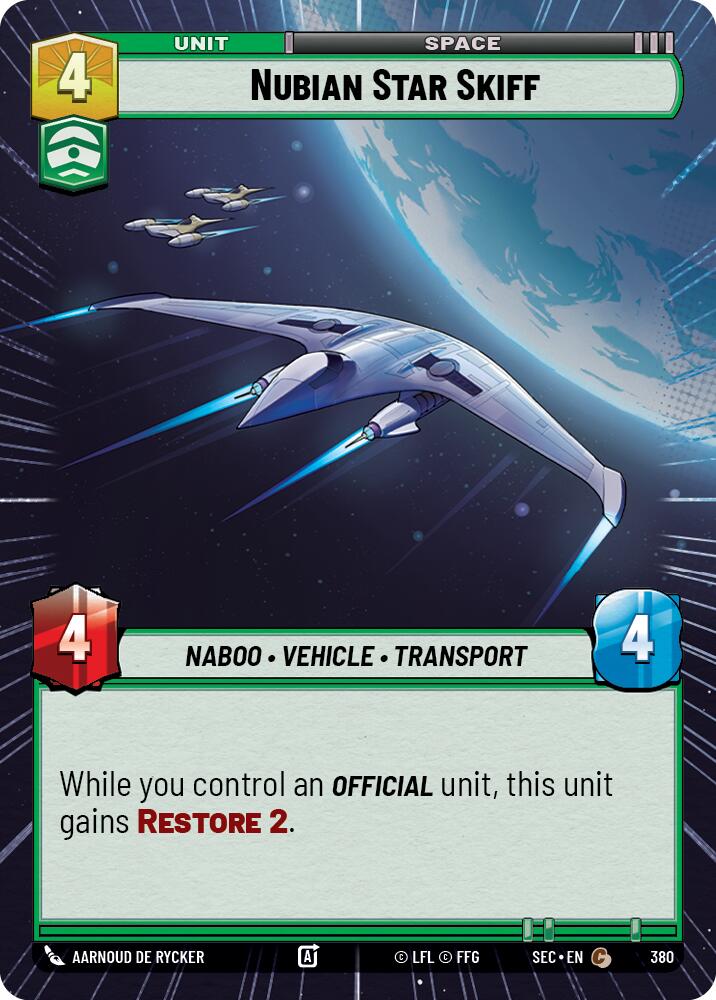 Nubian Star Skiff (380) (Hyperspace) (380) [Secrets of Power]