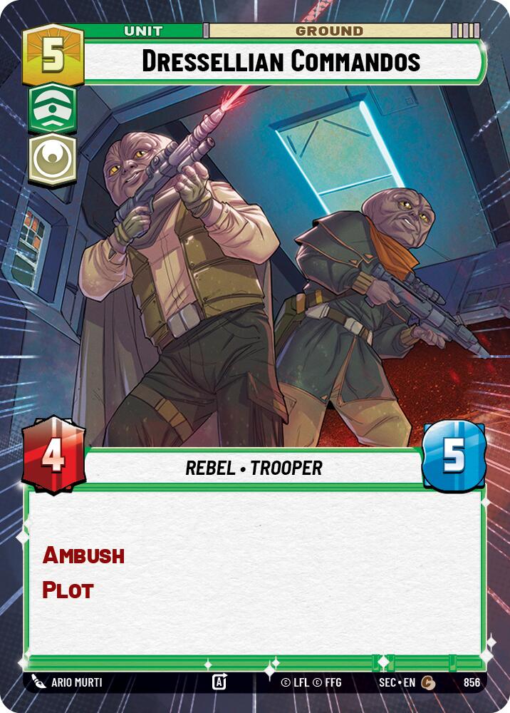 Dressellian Commandos (856) (Hyperspace Foil) (856) [Secrets of Power]