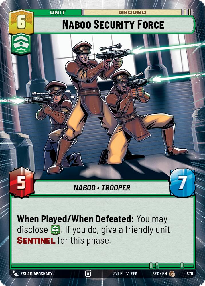 Naboo Security Force (876) (Hyperspace Foil) (876) [Secrets of Power]
