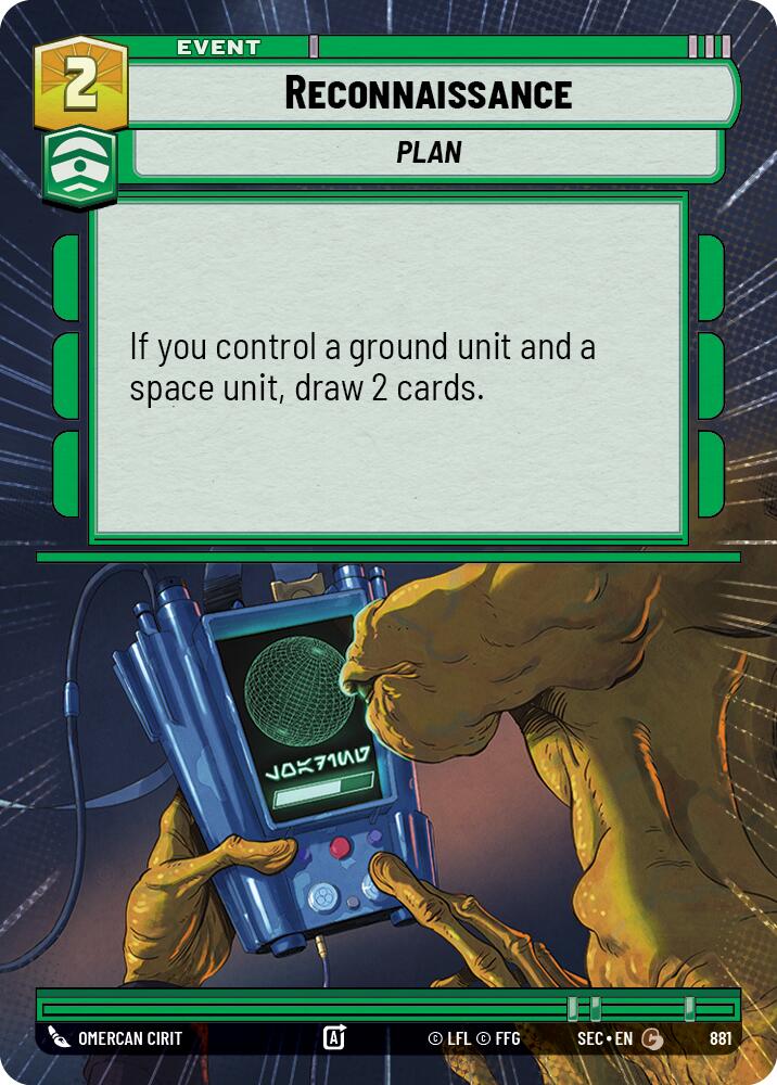 Reconnaissance (881) (Hyperspace Foil) (881) [Secrets of Power]