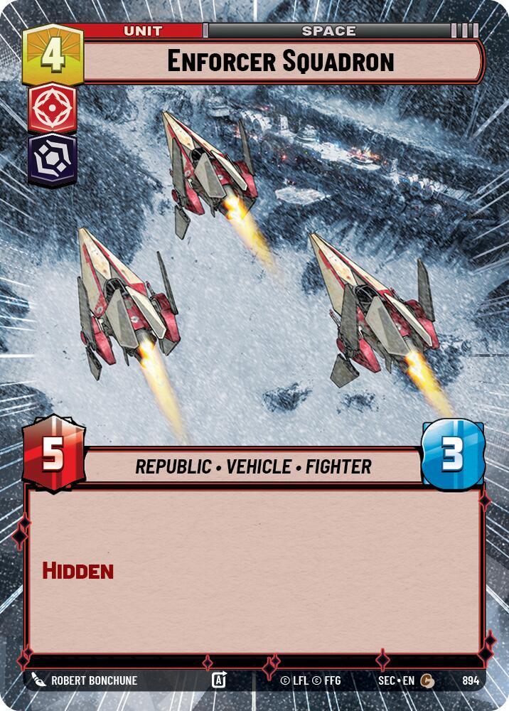 Enforcer Squadron (894) (Hyperspace Foil) (894) [Secrets of Power]