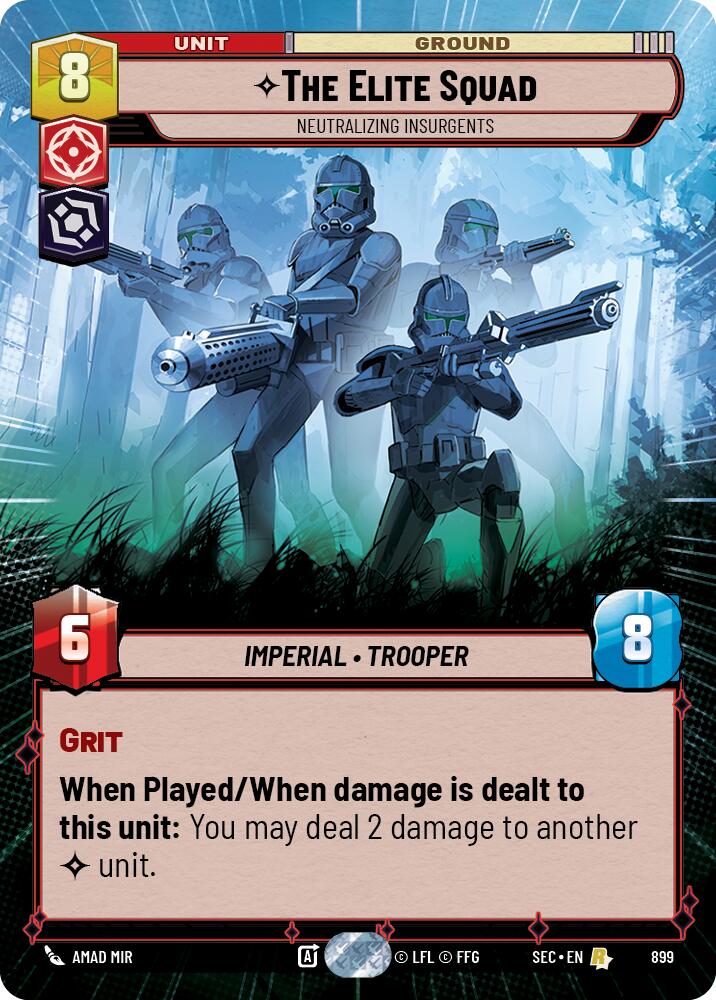 The Elite Squad - Neutralizing Insurgents (Hyperspace Foil) (899) (899) [Secrets of Power]