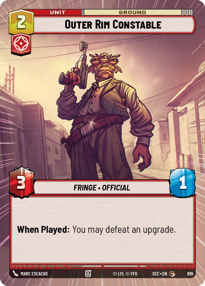 Outer Rim Constable (919) (Hyperspace Foil) (919) [Secrets of Power]