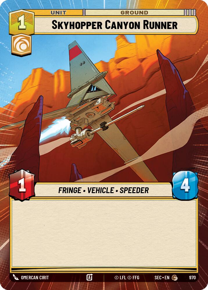 Skyhopper Canyon Runner (970) (Hyperspace Foil) (970) [Secrets of Power]