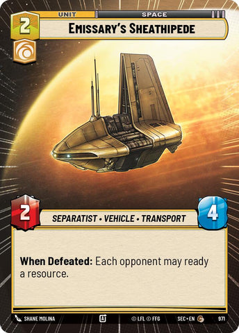 Emissary's Sheathipede (971) (Hyperspace Foil) (971) [Secrets of Power]