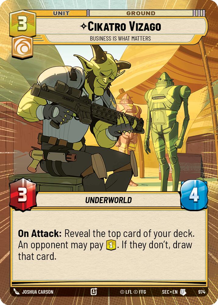 Cikatro Vizago - Business is What Matters (Hyperspace Foil) (974) (974) [Secrets of Power]