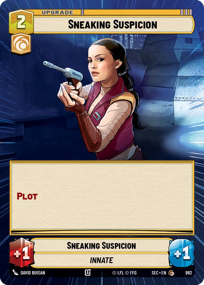 Sneaking Suspicion (982) (Hyperspace Foil) (982) [Secrets of Power]
