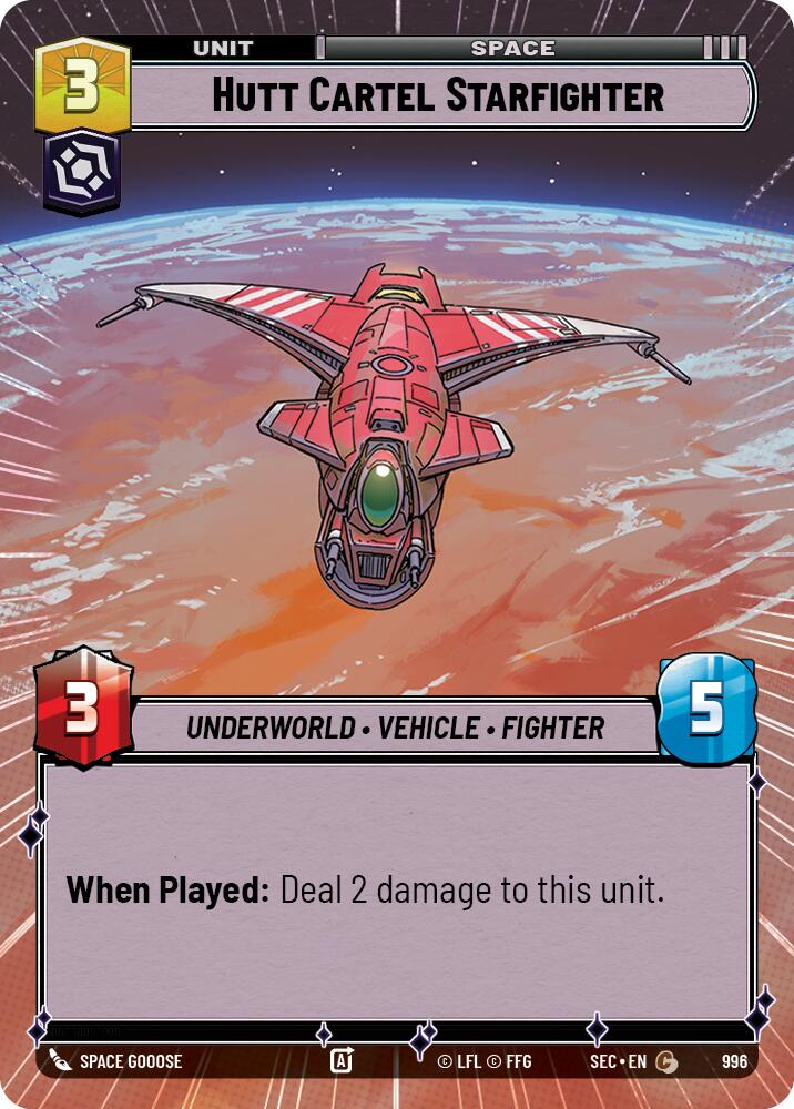 Hutt Cartel Starfighter (996) (Hyperspace Foil) (996) [Secrets of Power]