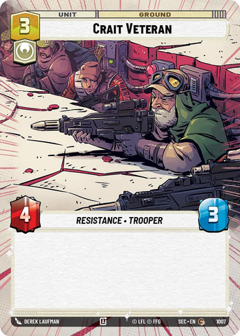 Crait Veteran (1007) (Hyperspace Foil) (1007) [Secrets of Power]