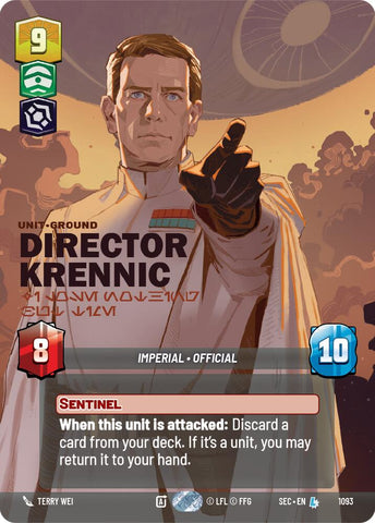 Director Krennic - I Lose Nothing But Time (Prestige Foil) (1093) (1093) [Secrets of Power]