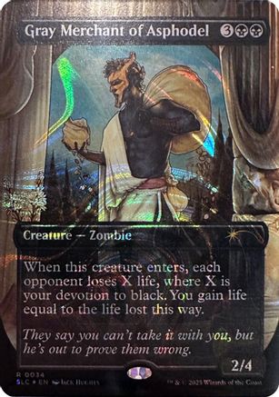 Gray Merchant of Asphodel (Halo Foil) (SLC-034) [Secret Lair Countdown Kit] Foil