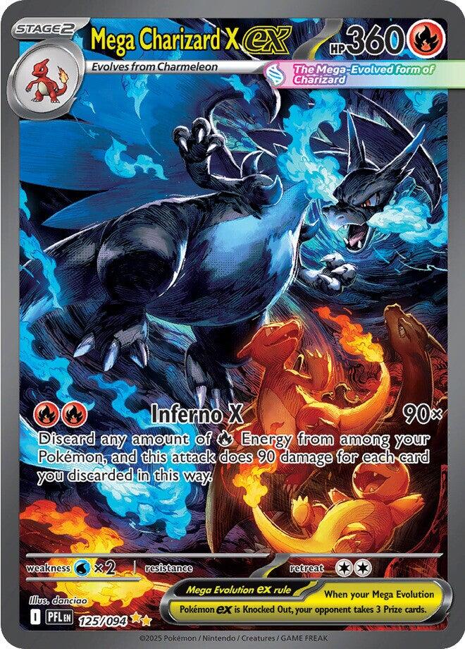 Mega Charizard X ex (125/094) [Mega Evolution: Phantasmal Flames]
