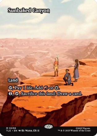 Sunbaked Canyon (Borderless) (TLE-058) [Avatar: The Last Airbender: Eternal-Legal]