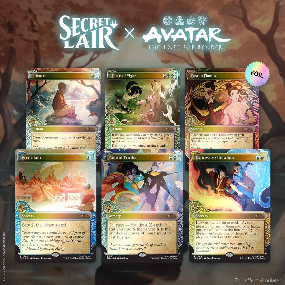 Secret Lair: Drop Series - Avatar: The Last Airbender: One with the Elements (Foil Edition)