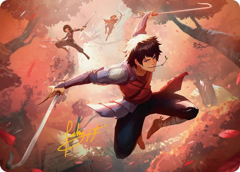 Jet, Freedom Fighter Art Card (Gold-Stamped Signature) [Avatar: The Last Airbender Art Series]