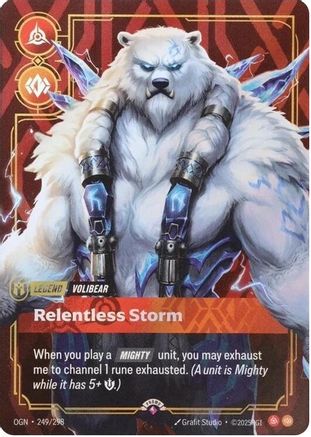 Volibear - Relentless Storm (249/298) - Riftbound Organized Play Promotional Cards Foil