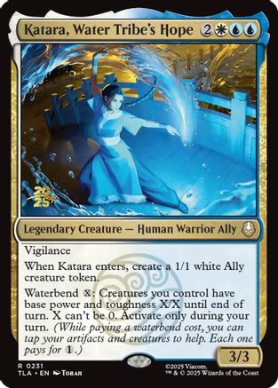 Katara, Water Tribe's Hope (PRE-231) [Prerelease Cards] Foil