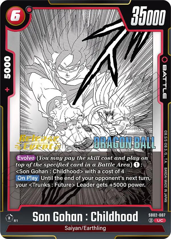 Son Gohan : Childhood (SB02-007) [Manga Booster 02 Release Event Cards]