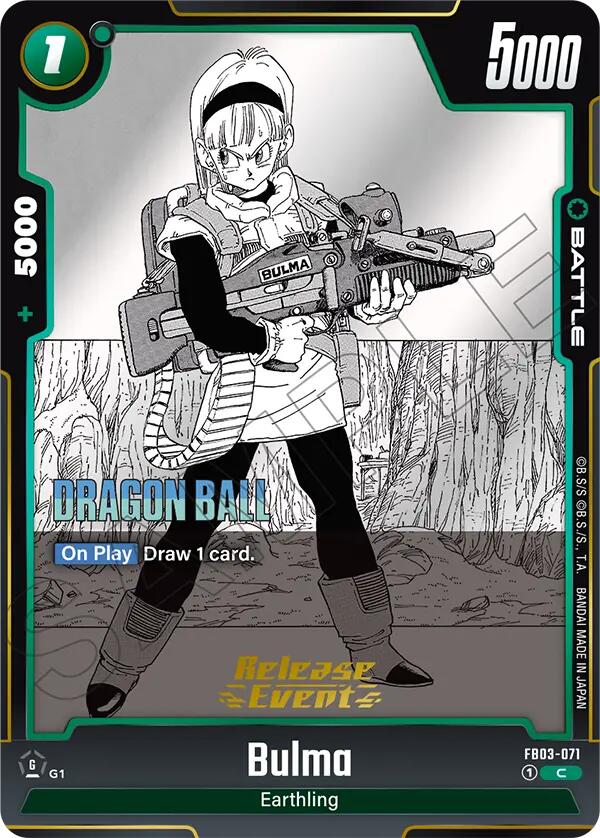 Bulma (FB03-071) [Manga Booster 02 Release Event Cards]