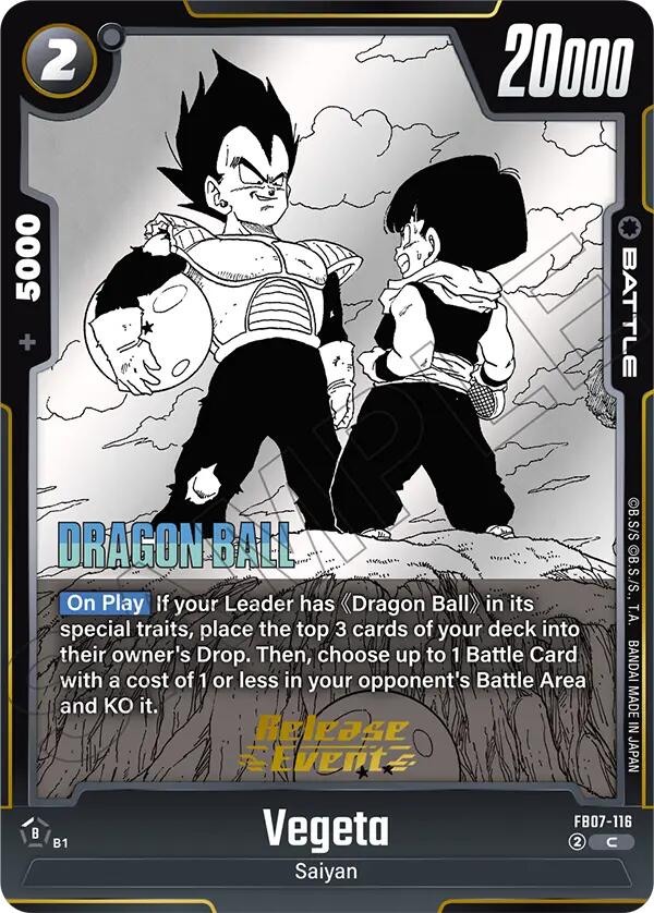 Vegeta (FB07-116) [Manga Booster 02 Release Event Cards]