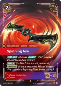 Spiritforged : Spinning Axe - 186/221 - Foil - Epic - Signature Gear