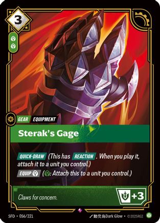 Sterak's Gage (056/221) - Spiritforged Foil