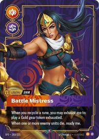 Spiritforged : Sivir - Battle Mistress - 203/221 - Foil - Rare - Legend
