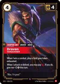 Spiritforged : Draven - Vanquisher - 020/221 - Foil - Rare - Champion Unit