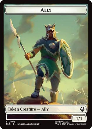 Ally (0005) // Clue (0014) Double-Sided Token (TLA-5 // 14) [Avatar: The Last Airbender] Foil