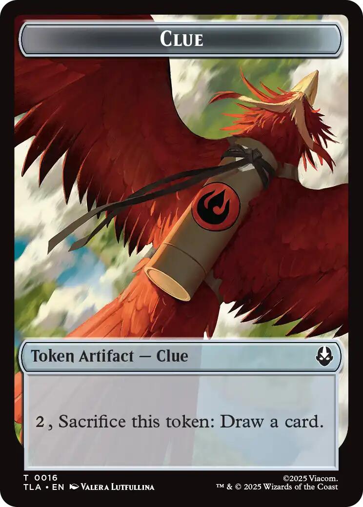 Ally (0008) // Clue (0016) Double-Sided Token [Avatar: The Last Airbender Tokens]