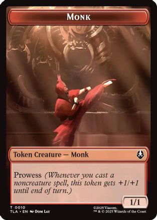 Monk // Food (0021) Double-Sided Token (TLA-10 // 21) [Avatar: The Last Airbender]