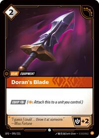Spiritforged : Doran's Blade - 095/221 - Foil - Common - Gear