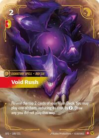Spiritforged : Void Rush - 188/221 - Foil - Epic - Signature Spell
