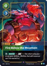 Spiritforged : Ornn - Fire Below the Mountain - 189/221 - Foil - Rare - Legend
