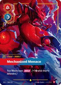 Spiritforged : Rumble - Mechanized Menace (Overnumbered) - 240/221 - Foil - Showcase - Legend