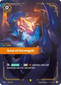 Spiritforged : Seal of Strength (Overnumbered) - 231/221 - Showcase - Gear