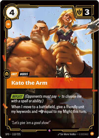 Spiritforged : Kato the Arm - 112/221 - Foil - Rare - Unit