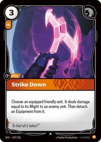 Spiritforged : Strike Down - 107/221 - Normal - Uncommon - Spell
