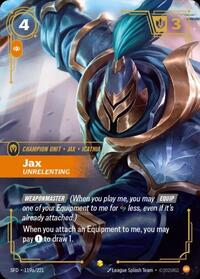 Spiritforged : Jax - Unrelenting (Alternate Art) - 119a/221 - Foil - Showcase - Champion Unit