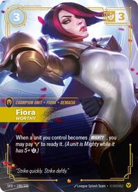 Spiritforged : Fiora - Worthy - 180/221 - Foil - Epic - Champion Unit
