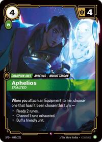 Spiritforged : Aphelios - Exalted - 049/221 - Foil - Rare - Champion Unit