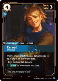 Spiritforged : Ezreal - Dashing - 082/221 - Foil - Rare - Champion Unit