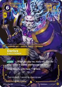Spiritforged : Darius - Executioner (Overnumbered) - 236/221 - Foil - Showcase - Champion Unit